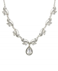 Grow your collection with this vine-inspired necklace from 2028. Swarovski elements shine in teardrop silhouettes. Crafted in silver-tone mixed metal. Approximate length: 16 inches + 3-inch extender. Approximate drop: 1 inch. Grow your collection with this vine-inspired necklace from 2028. Swarovski elements shine in teardrop silhouettes. Crafted in silver-tone mixed metal. Approximate length: 16 inches + 3-inch extender. Approximate drop: 1 inch.