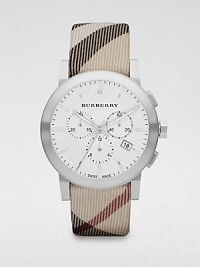 Burberry Mens City Leather Strap Nova Check Watch BU9357 Burberry Mens City Leather Strap Nova Check Watch BU9357