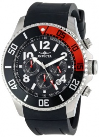 Invicta Men's 15145 Pro Diver Chronograph Black Dial Black Polyurethane Band Watch Invicta Men's 15145 Pro Diver Chronograph Black Dial Black Polyurethane Band Watch