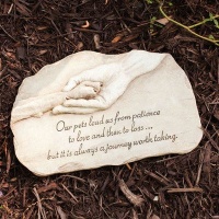 Evergreen Enterprises Paw in Hand Devotion Garden Stone Evergreen Enterprises Paw in Hand Devotion Garden Stone