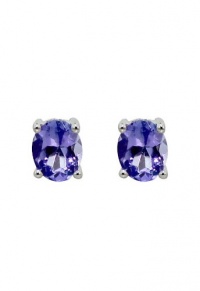 Effy Jewlery 14K White Gold Tanzanite Stud Earrings, .65 TCW Effy Jewlery 14K White Gold Tanzanite Stud Earrings, .65 TCW