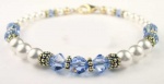 Damali Gold Filled and Vermeil Swarovski Elements September Birthstone Sapphire Color Crystal Beads and Freshwater Cultured Pearl Bracelet Damali Gold Filled and Vermeil Swarovski Elements September Birthstone Sapphire Color Crystal Beads and Freshwater Cultured Pearl Bracelet