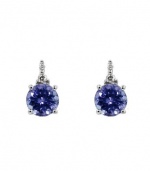 Effy Jewlery Tanzanite and Diamond Earrings, 1.04 TCW