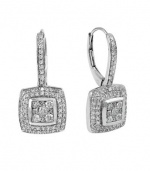 Effy Jewlery 14K White Gold Diamond Earrings, 1.02 TCW