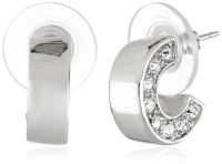 T Tahari Essentials Pave Small Hoop Earrings T Tahari Essentials Pave Small Hoop Earrings