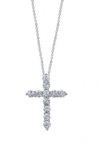 Effy Jewlery 14K White Gold Diamond Cross Pendant, .49 TCW Effy Jewlery 14K White Gold Diamond Cross Pendant, .49 TCW