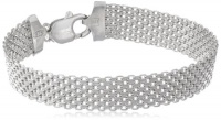Sterling Silver 12mm Italian Mesh Bracelet, 7.5 Sterling Silver 12mm Italian Mesh Bracelet, 7.5