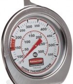 Rubbermaid Commercial FGTHO550 Stainless Steel Oven Monitoring Thermometer, 60 to 580 Degrees F/20 to 300 Degrees C Temperature