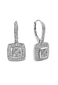 Effy Jewlery 14K White Gold Diamond Earrings, 1.02 TCW Effy Jewlery 14K White Gold Diamond Earrings, 1.02 TCW