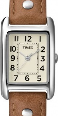 Timex Women's T2N905 Weekender Brown Leather Strap Watch Timex Women's T2N905 Weekender Brown Leather Strap Watch