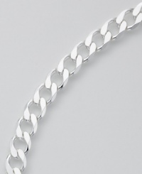 Say it simply, say it best. Sleek style in sterling silver. Measures 8 1/2 inches. Say it simply, say it best. Sleek style in sterling silver. Measures 8 1/2 inches.