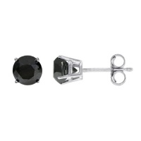 1.50 CT Black Diamond Stud Earrings 14k Gold 1.50 CT Black Diamond Stud Earrings 14k Gold