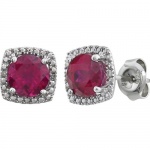 CleverEve 2014 Designer Series One Pair of Halo-Styled Sterling Silver & .015 ct tw Diamond Button Earrings w/ 6mm Synthesized Center Stone in Your Choice of Sapphire, Amethyst, Aquamarine, Citrine, Emerald, Pearl, Garnet, Opal, Peridot, Ruby, Blue Topaz, CleverEve 2014 Designer Series One Pair of Halo-Styled Sterling Silver & .015 ct tw Diamond Button Earrings w/ 6mm Synthesized Center Stone in Your Choice of Sapphire, Amethyst, Aquamarine, Citrine, Emerald, Pearl, Garnet, Opal, Peridot, Ruby, Blue Topaz,