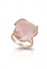 Effy Jewlery 14K Rose Gold Diamond and Rose Quartz Ring, 16.45 TCW Ring size 7 Effy Jewlery 14K Rose Gold Diamond and Rose Quartz Ring, 16.45 TCW Ring size 7