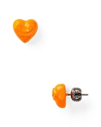 Fall for Juicy Couture's on-trend love tokens. In notice-me neon these heart-shaped studs march to a bold beat. Fall for Juicy Couture's on-trend love tokens. In notice-me neon these heart-shaped studs march to a bold beat.
