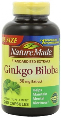 Nature Made Ginkgo Biloba 30mg, 200 Capsules (Pack of 3) Nature Made Ginkgo Biloba 30mg, 200 Capsules (Pack of 3)