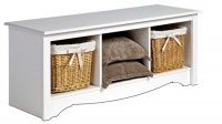 Prepac Monterey White Cubbie Bench Prepac Monterey White Cubbie Bench
