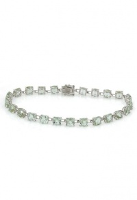 Effy Jewlery 14K White Gold Green Amethyst Bracelet, 17.10 TCW Effy Jewlery 14K White Gold Green Amethyst Bracelet, 17.10 TCW
