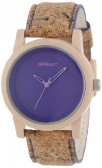 Sprout Unisex ST/5516PRCK Purple Dial Cork Strap Eco-Friendly Watch Sprout Unisex ST/5516PRCK Purple Dial Cork Strap Eco-Friendly Watch