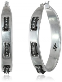 Kenneth Cole New York Limelight Pave Link Hoop Earrings Kenneth Cole New York Limelight Pave Link Hoop Earrings