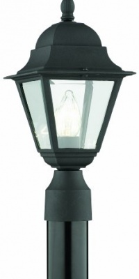 Thomas Lighting SL7387 Windbrook Collection 1 Light Outdoor Post Lantern, Matte Black Thomas Lighting SL7387 Windbrook Collection 1 Light Outdoor Post Lantern, Matte Black