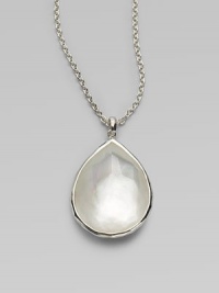 From the Wonderland Collection. Gorgeous, faceted mother-of-pearl stone in sleek sterling silver on a link chain. Sterling silverMother-of-pearlLength, about 16 to 18 adjustablePendant size, about 1Lobster clasp closureImported From the Wonderland Collection. Gorgeous, faceted mother-of-pearl stone in sleek sterling silver on a link chain. Sterling silverMother-of-pearlLength, about 16 to 18 adjustablePendant size, about 1Lobster clasp closureImported