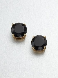 A chic and classic style with a faceted stone in a pronged setting, perfect for any occasion. Resin and epoxyGoldtoneSize, about .55Post backImported A chic and classic style with a faceted stone in a pronged setting, perfect for any occasion. Resin and epoxyGoldtoneSize, about .55Post backImported