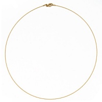CleverEve Designer Series 14K Yellow Gold Twisted Wire 0.5mm Necklace 16 CleverEve Designer Series 14K Yellow Gold Twisted Wire 0.5mm Necklace 16