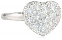 Sterling Silver Simulated Diamond Heart Ring Sterling Silver Simulated Diamond Heart Ring