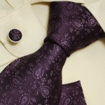 Purple Pattern Ties for Men Paisleys Gift for Best Man Formalwear Neckties Handkerchiefs Set H5100 Purple Pattern Ties for Men Paisleys Gift for Best Man Formalwear Neckties Handkerchiefs Set H5100