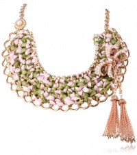 Betsey Johnson Vintage Bows Large Faux Pearl and Ribbon Bow Necklace, 19 Betsey Johnson Vintage Bows Large Faux Pearl and Ribbon Bow Necklace, 19