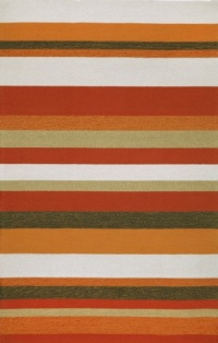 Liora Manne Ravella Stripe Rug, 8-Feet 3-Inch by 11-Feet 6-Inch, Orange Liora Manne Ravella Stripe Rug, 8-Feet 3-Inch by 11-Feet 6-Inch, Orange