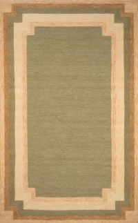 Liora Manne Ravella Border Rug, 8-Feet 3-Inch by 11-Feet 6-Inch, Green Liora Manne Ravella Border Rug, 8-Feet 3-Inch by 11-Feet 6-Inch, Green