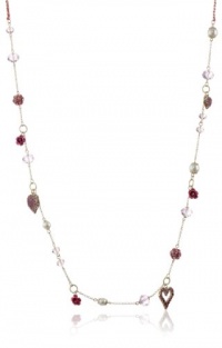 Betsey Johnson Hanging Hearts Boost Crystal Heart Long Necklace, 38 Betsey Johnson Hanging Hearts Boost Crystal Heart Long Necklace, 38