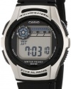 Casio Men's W213-1AVCF Basic Black and Silver Digital Watch