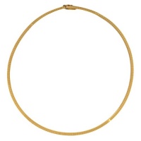 CleverEve Luxury Series 3.2mm 14K Yellow Gold Flat Omega Chain 2 CleverEve Luxury Series 3.2mm 14K Yellow Gold Flat Omega Chain 2