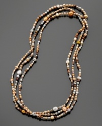 A melange of multicolor freshwater pearls (4–7mm) create modern elegance. 72 inches form a double or triple wrap to wear with everything from jeans to party dresses. A melange of multicolor freshwater pearls (4–7mm) create modern elegance. 72 inches form a double or triple wrap to wear with everything from jeans to party dresses.