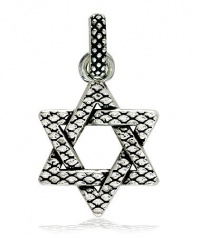 Sterling Silver 925 Large Hardcore Metal Snake Skin Star of David Pendant, Jewish Star, 1 Inch Sterling Silver 925 Large Hardcore Metal Snake Skin Star of David Pendant, Jewish Star, 1 Inch
