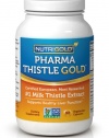 NutriGold Milk Thistle Extract - Pharma Thistle GOLD, 30 to 70:1 Extract with 80% Silymarin (#1 Pharmaceutical Grade Liver Support Supplement for Liver Detox and Cleanse) 90 Vegetarian Capsules