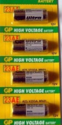 Alkaline Batteries GP - 23AE 12V (pack of 5) Alkaline Batteries GP - 23AE 12V (pack of 5)