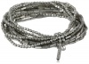 Kenneth Cole New York Seed Bead Boost Silver Seed Bead Multi-Row Stretch Bracelet, 7.5