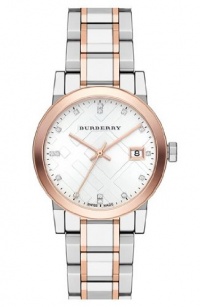 Burberry Silver Dial Two-tone Ladies Watch BU9127 Burberry Silver Dial Two-tone Ladies Watch BU9127