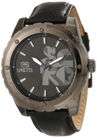 Marc Ecko Men's E12551G1 The Riff Gunmetal Stainless Steel and Black Leather Watch Marc Ecko Men's E12551G1 The Riff Gunmetal Stainless Steel and Black Leather Watch