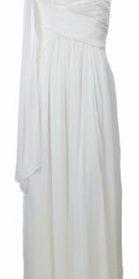 Alex Evenings Women's Long Chiffon Dress with Scarf Ivory (10) Alex Evenings Women's Long Chiffon Dress with Scarf Ivory (10)
