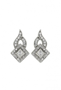 Effy Jewlery 14K White Gold Diamond Earrings, .50 TCW