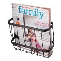 InterDesign York Lyra Over-the-Tank Magazine Holder, Bronze InterDesign York Lyra Over-the-Tank Magazine Holder, Bronze