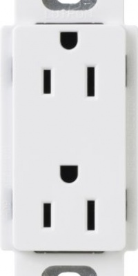 Lutron CAR-15-WH Claro 15-Amp Receptacle, White Lutron CAR-15-WH Claro 15-Amp Receptacle, White