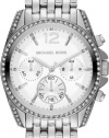 Michael Kors Pressley Chronograph White Dial Stainless Steel Ladies Watch MK5834