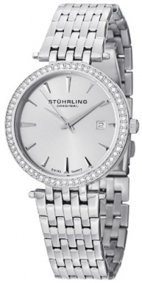 Stuhrling Original Women's 579.01 Soiree Tiara Swiss Quartz Swarovski Silver Dial Date Watch Stuhrling Original Women's 579.01 Soiree Tiara Swiss Quartz Swarovski Silver Dial Date Watch