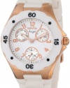 Invicta Women's 0716 Angel Collection Rose Gold-Plated White Polyurethane Watch